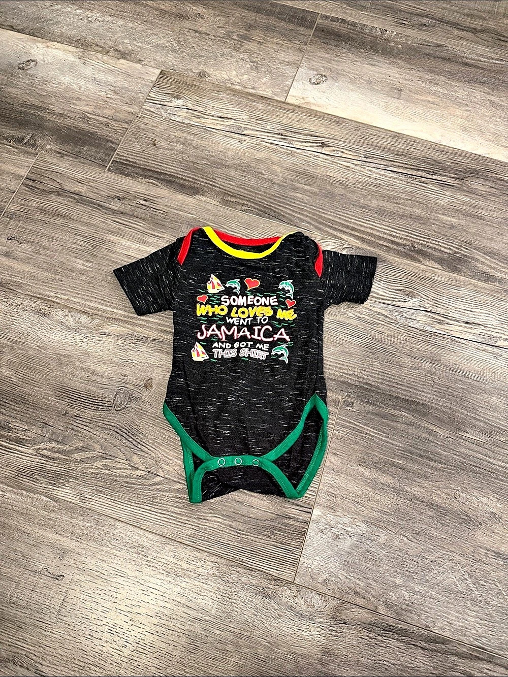JMC Graphic Baby Bodysuit Black Size 12M